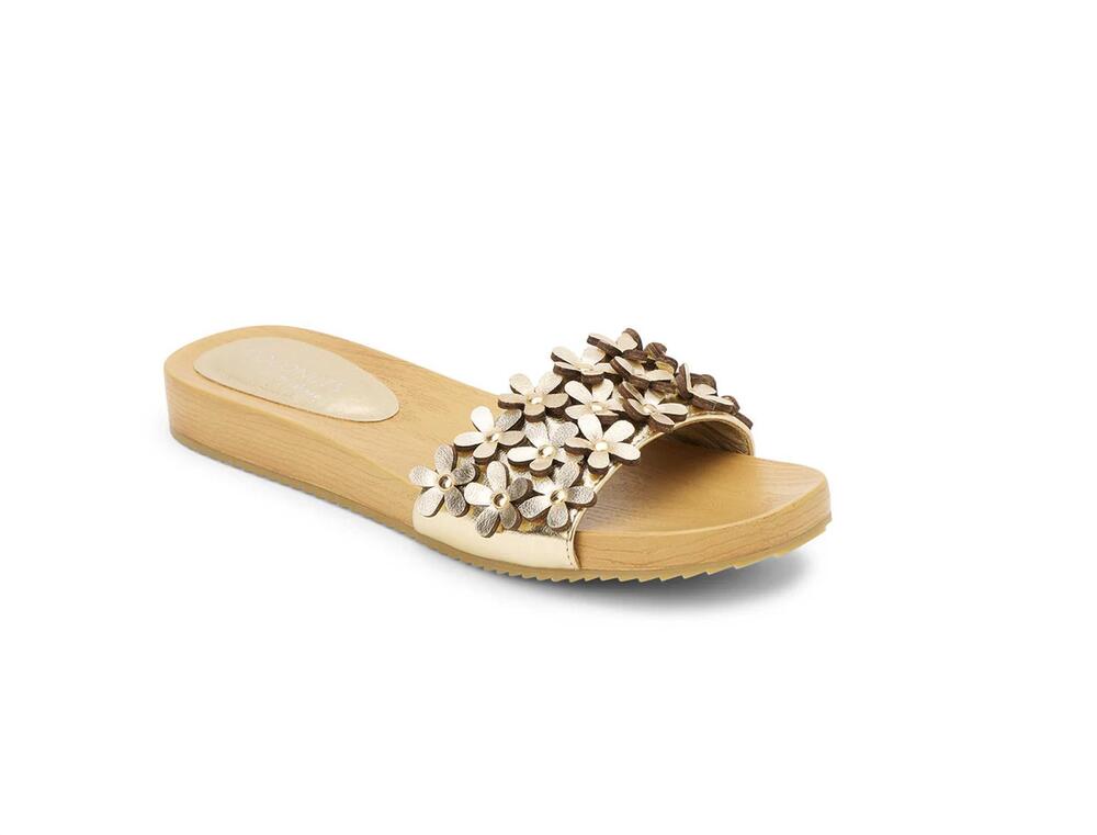 NEW MATISSE women's chelsea sandals in gold
